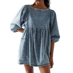 Free People Denim Mini Dress